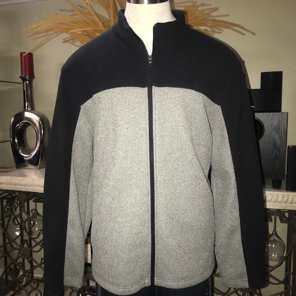 IZOD Fleece Sweater Jacket men’s xxl new